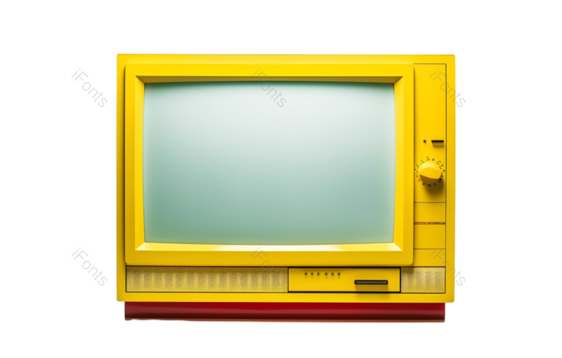 装饰图片,摄影元素,复古风格PNG,电视机免抠素材